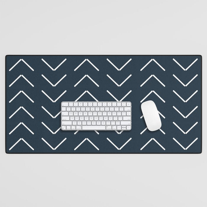 Mudcloth II (Annapolis Blue) Desk Mat Gallery Image 1