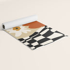 Vintage matisse floral check  Yoga Mat Gallery Image 2