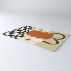Vintage matisse floral check  Rug Gallery Image 3