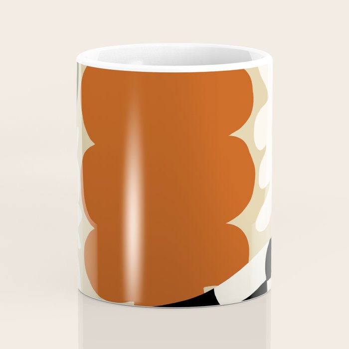 Vintage matisse floral check  Coffee Mug Gallery Image 4