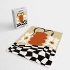 Vintage matisse floral check  Jigsaw Puzzle Gallery Image 2