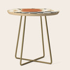 Vintage matisse floral check  Side Table Gallery Image 1