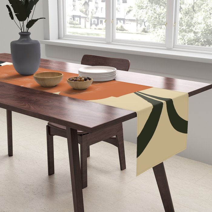 Vintage matisse floral check  Table Runner Gallery Image 2