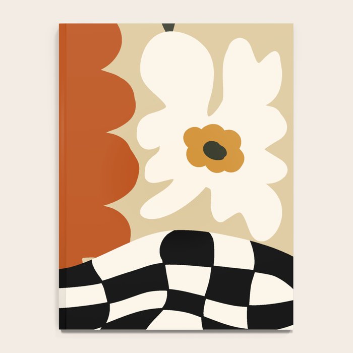 Vintage matisse floral check  Notebook Gallery Image 4