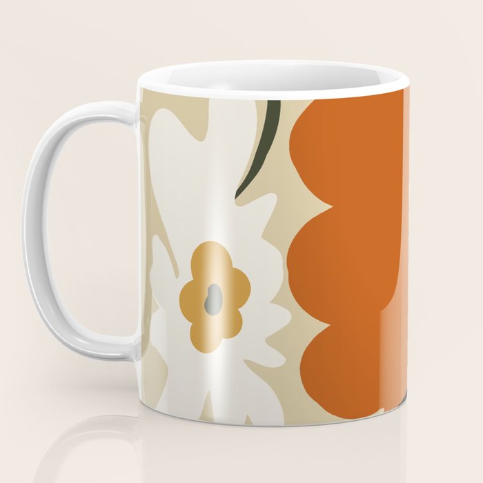 Vintage matisse floral check  Coffee Mug Gallery Image 3