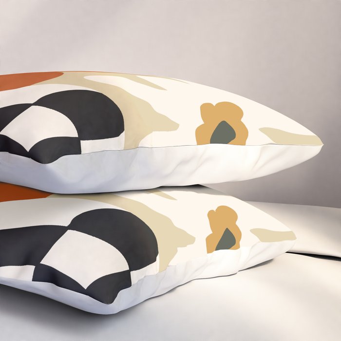 Vintage matisse floral check  Pillow Sham Gallery Image 3