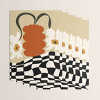 Vintage matisse floral check  Wrapping Paper Gallery Image 3