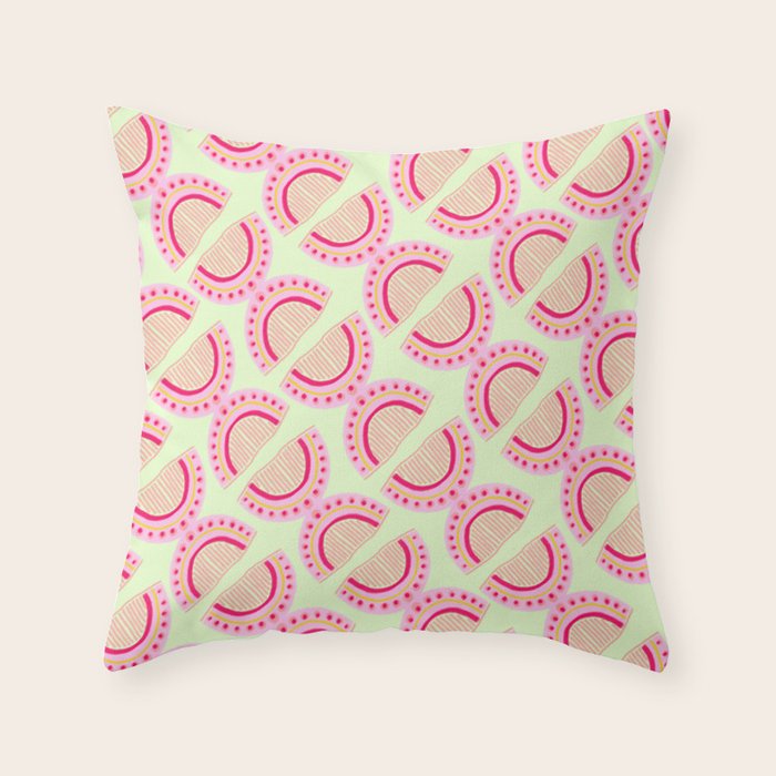 Pink Lemonada Throw Pillow Gallery Image 1