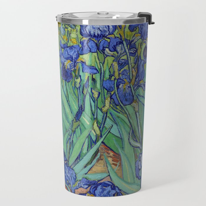 Iris (1889) by Vincent Van Gogh. Original from the J. Paul Getty Museum. Travel Mug Gallery Image 2