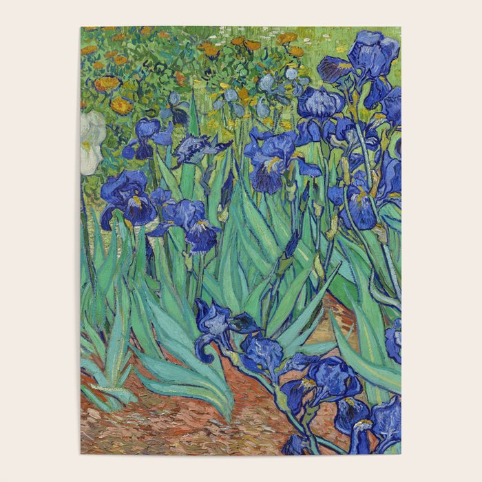 Iris (1889) by Vincent Van Gogh. Original from the J. Paul Getty Museum. Poster Gallery Image 1