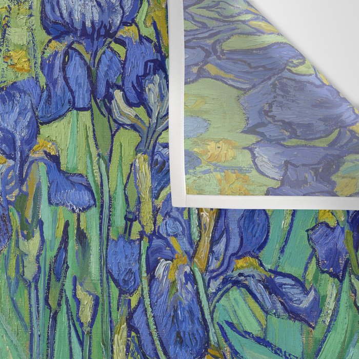 Iris (1889) by Vincent Van Gogh. Original from the J. Paul Getty Museum. Wall Tapestry Gallery Image 3