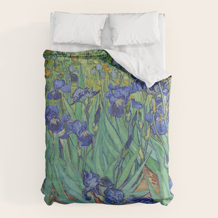 Iris (1889) by Vincent Van Gogh. Original from the J. Paul Getty Museum. Duvet Cover Gallery Image 6