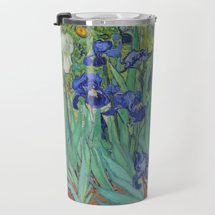 Iris (1889) by Vincent Van Gogh. Original from the J. Paul Getty Museum. Travel Mug Gallery Image 3