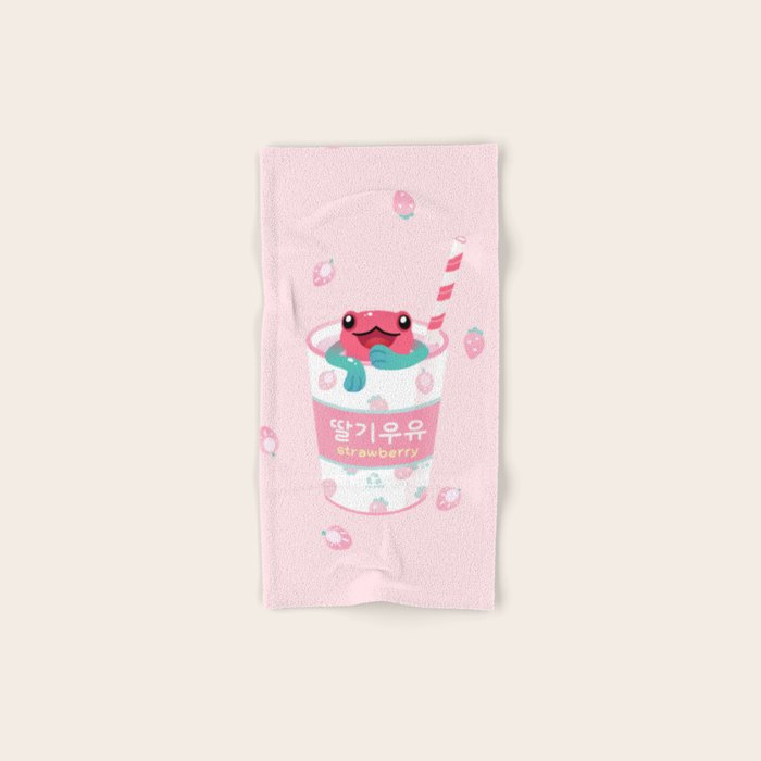 Strawberry poison milk 2 Bath Towel Gallery Image 1