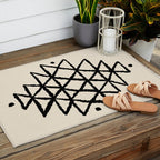 Line Art Berber - black Outdoor Rug Gallery Image 2