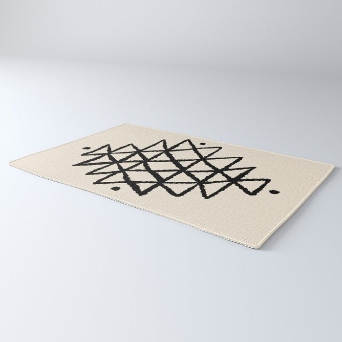 Line Art Berber - black Rug Gallery Image 3