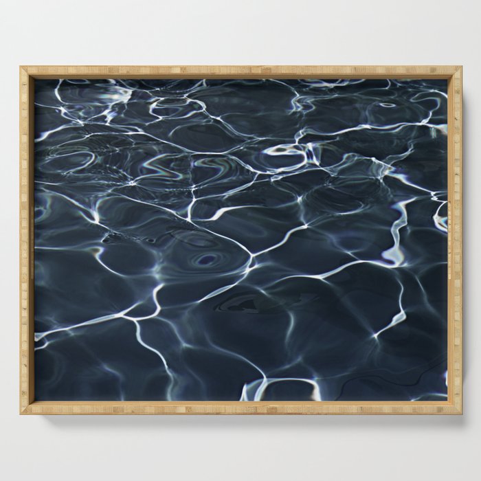 DARK BLUE -  WATER Serving Tray Gallery Image 1