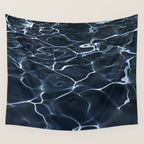 DARK BLUE -  WATER Wall Tapestry Gallery Image 4