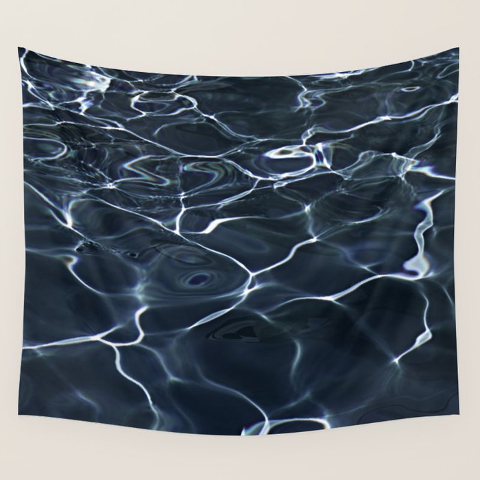 DARK BLUE -  WATER Wall Tapestry Gallery Image 4