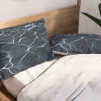DARK BLUE -  WATER Pillow Sham Gallery Image 2