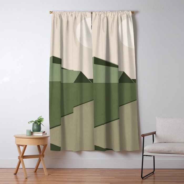 Abstract Minimal Geometric 14 Window Curtain Gallery Image 5