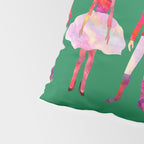 Nutcracker Ballet - Candy Cane Green Pillow Sham Gallery Image 4