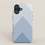 Blue Shades Lines  iPhone Case Gallery Image 1