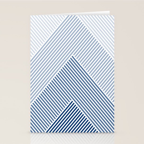 Blue Shades Lines  Stationery Card Gallery Image 1
