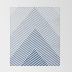Blue Shades Lines  Throw Blanket Gallery Image 2
