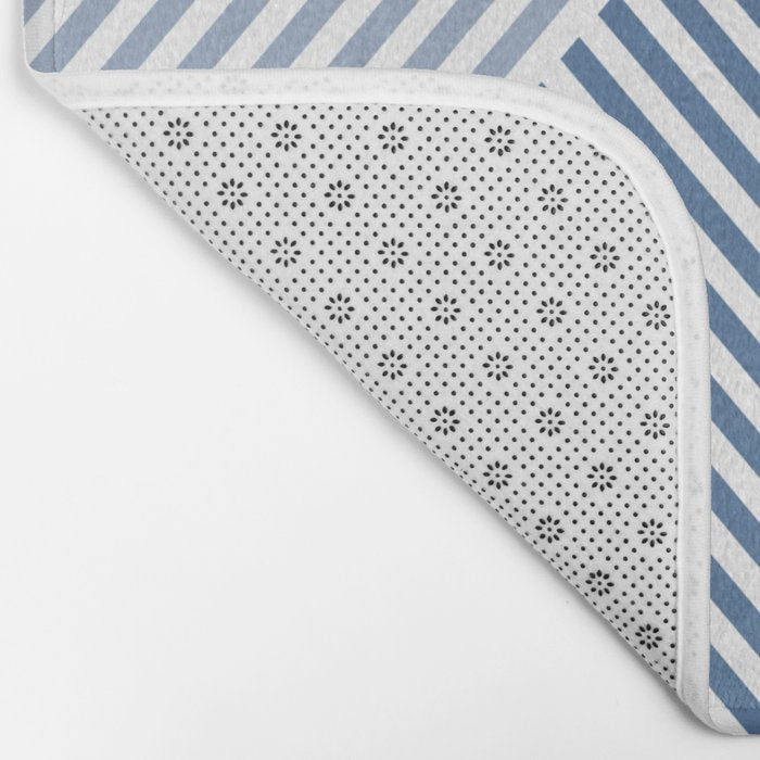 Blue Shades Lines  Bath Mat Gallery Image 2
