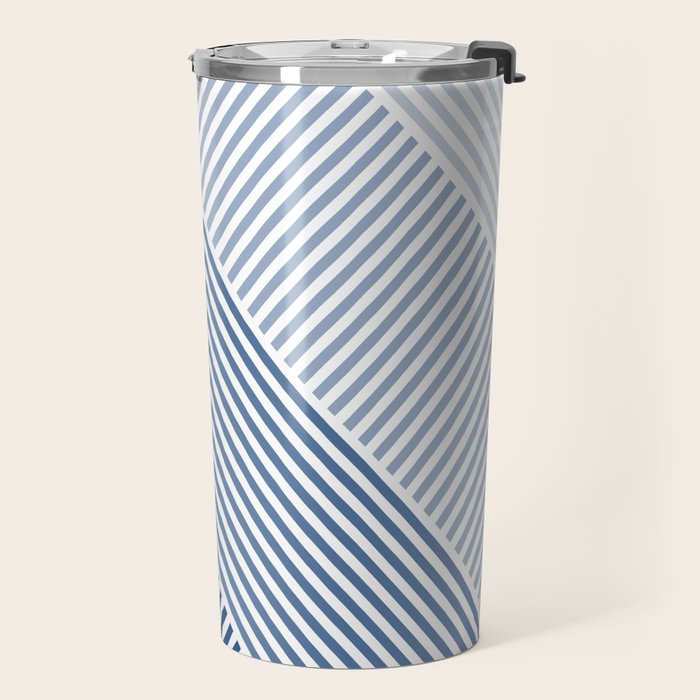 Blue Shades Lines  Travel Mug Gallery Image 2