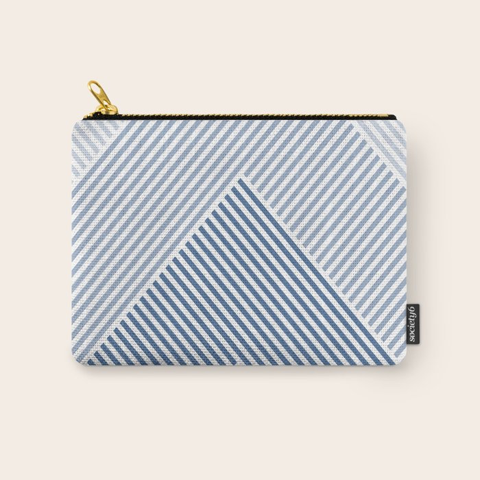 Blue Shades Lines  Carry All Pouch Gallery Image 1