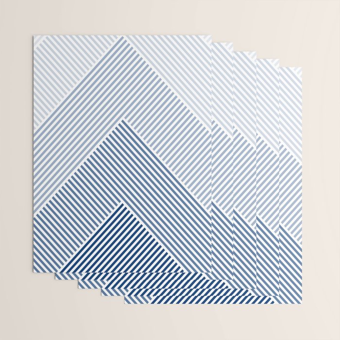 Blue Shades Lines  Wrapping Paper Gallery Image 3