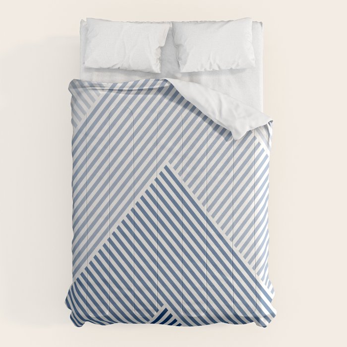 Blue Shades Lines  Comforter Gallery Image 6