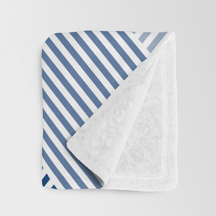 Blue Shades Lines  Throw Blanket Gallery Image 3