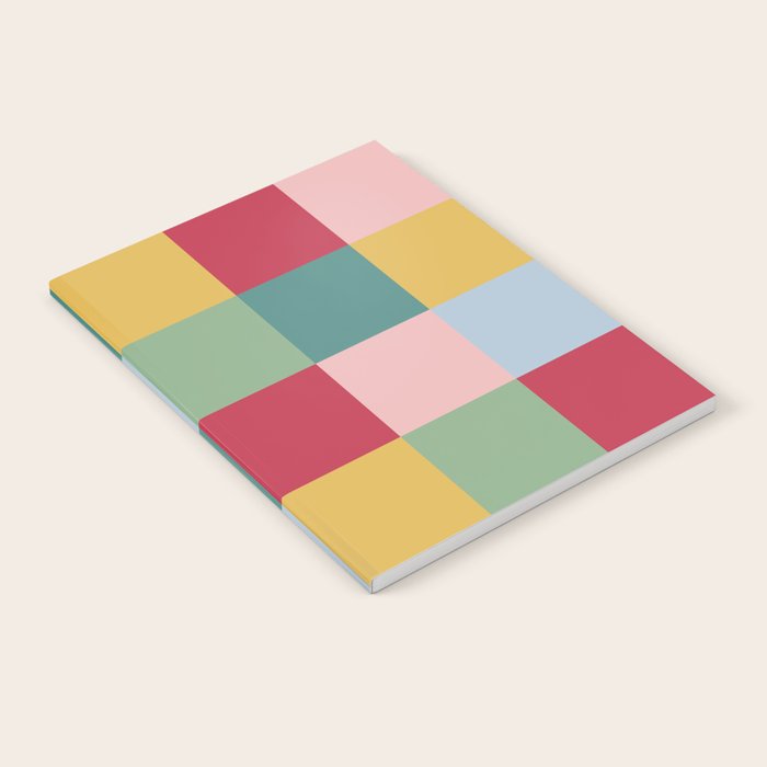 Bold Colorful Checks Pattern - Large XXII Notebook Gallery Image 1