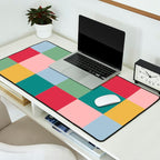 Bold Colorful Checks Pattern - Large XXII Desk Mat Gallery Image 2