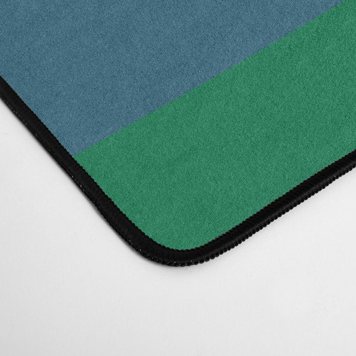Terzo Stripes Vertical Abstract Pattern Blue Orange Green Beige Desk Mat Gallery Image 4