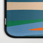 Terzo Stripes Vertical Abstract Pattern Blue Orange Green Beige Laptop Sleeve Gallery Image 3