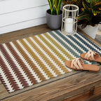 Maude Pattern XX Earthy Rustic Outdoor Rug Gallery Image 2