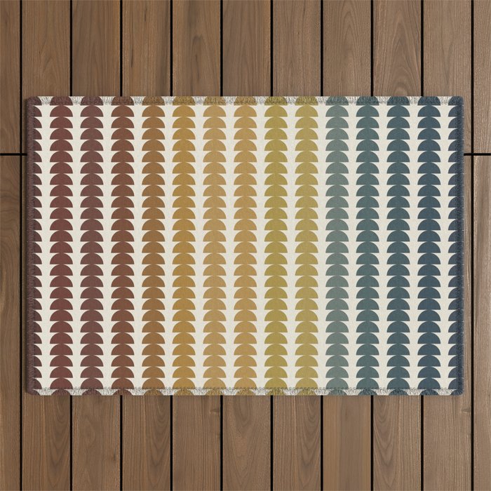 Maude Pattern XX Earthy Rustic Outdoor Rug Gallery Image 1