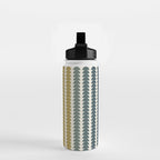 Maude Pattern XX Earthy Rustic Water Bottle Gallery Image 2