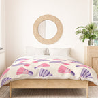 Pink and purple badminton birdies Duvet Cover Gallery Image 3
