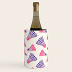 Pink and purple badminton birdies Wine Chiller Gallery Image 1