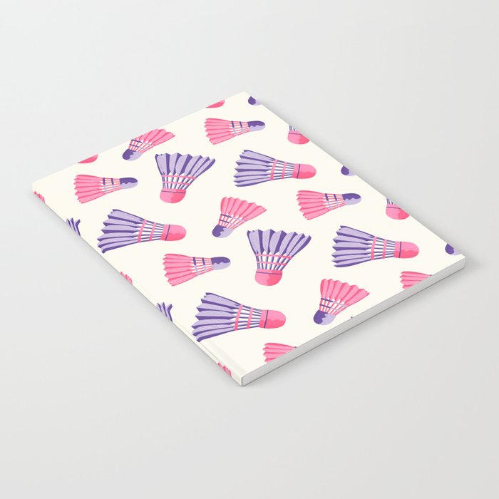Pink and purple badminton birdies Notebook Gallery Image 2