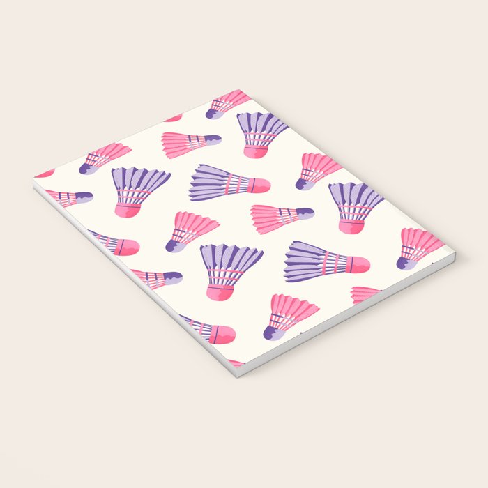 Pink and purple badminton birdies Notebook Gallery Image 3