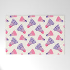 Pink and purple badminton birdies Welcome Mat Gallery Image 1
