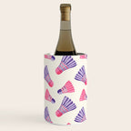 Pink and purple badminton birdies Wine Chiller Gallery Image 3