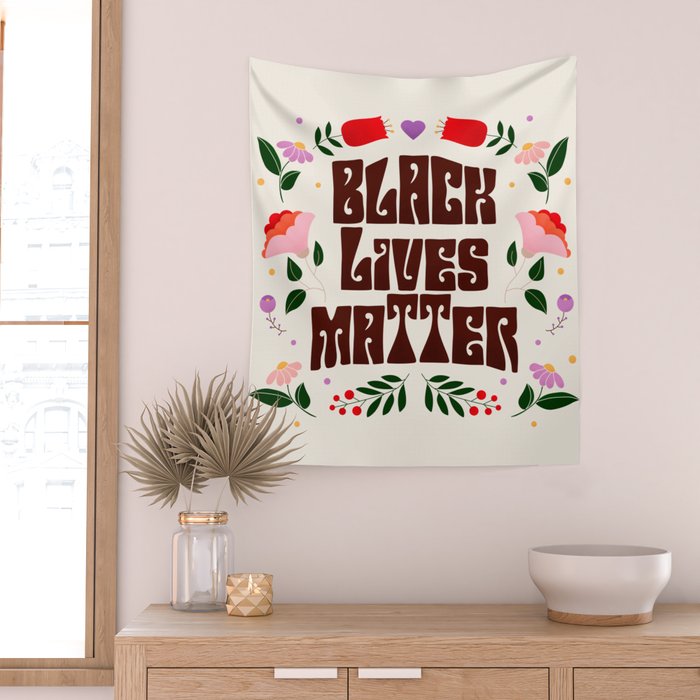 Black Lives Matter Wall Tapestry Gallery Image 2