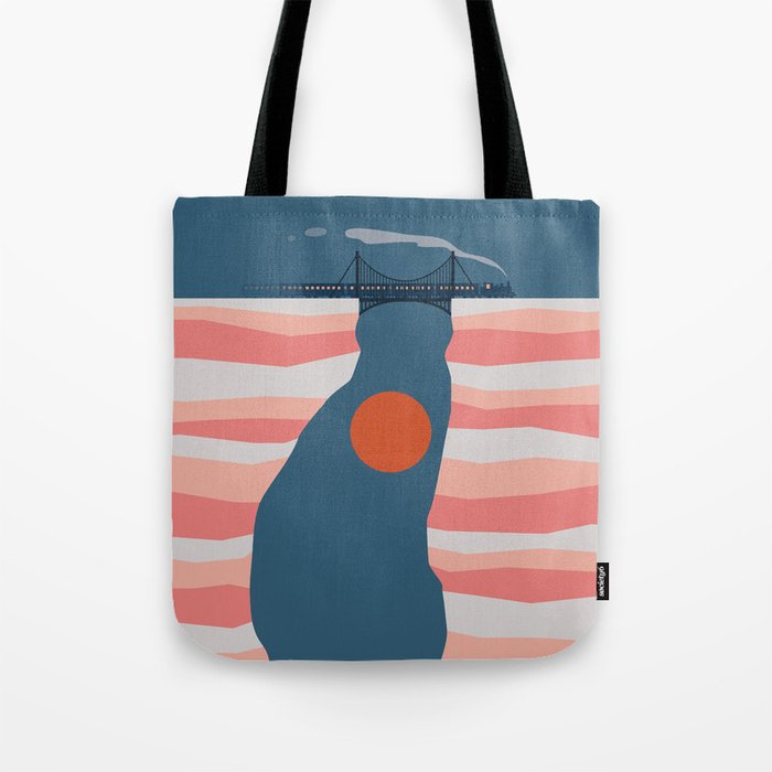 Cat Landscape 14 Tote Bag Gallery Image 1